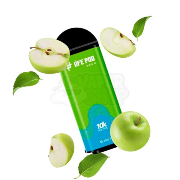 Lifepod 10k REFIL: Maçã Verde [Green Apple]
