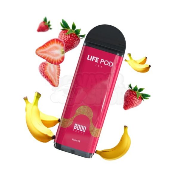 Lifepod 8k PRO REFIL: Morango Banana [Straw Banana]