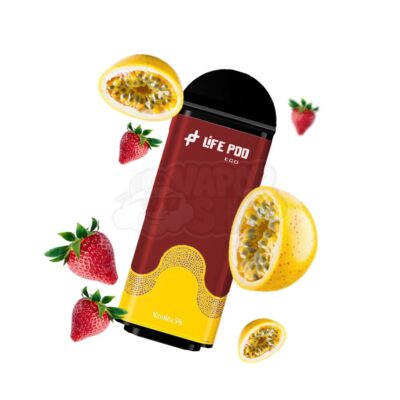 Lifepod 8k PRO REFIL: Maracujá Morango [Passion Straw]