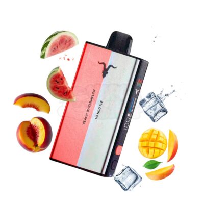 Ignite V400 MIX: Pêssego Melancia Ice / Manga Ice [Peach Water Ice / Mango Ice]