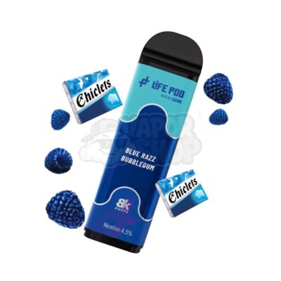 Lifepod 8k PRO REFIL: Chiclete de Framboesa Azul [Blue Razz bbg]