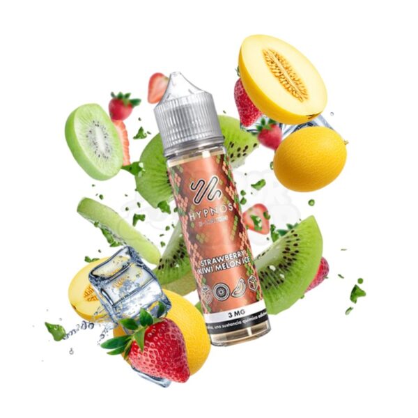 Hypnos 60ml 0mg: Morango Kiwi Melão Ice [Straw Kiwi Melon Ice]
