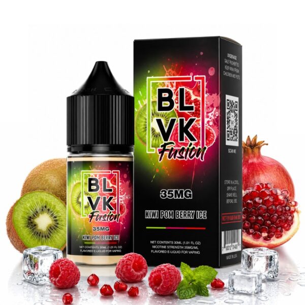 BLVK 35mg 30ml FUSION: Kiwi Romã [Kiwi Pom Berry ice]