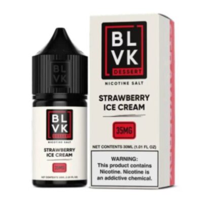 BLVK 30ml 35mg: Sorvete de Morango [Strawberry Ice Cream]