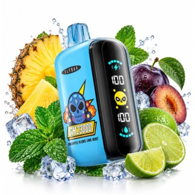 Elfbar GH23K: Abacaxi, Ameixa, Limão e Menta [Pineapple Plums Lime Mint]