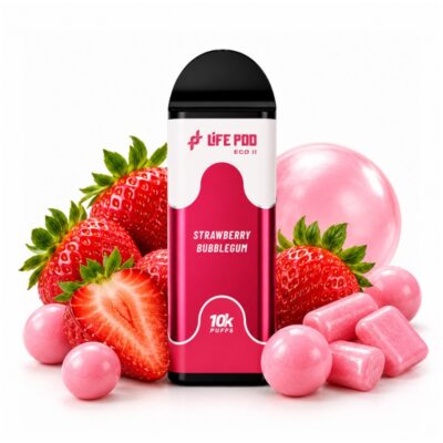 Lifepod 10k REFIL: Chiclete de Morango [Straw bbg]